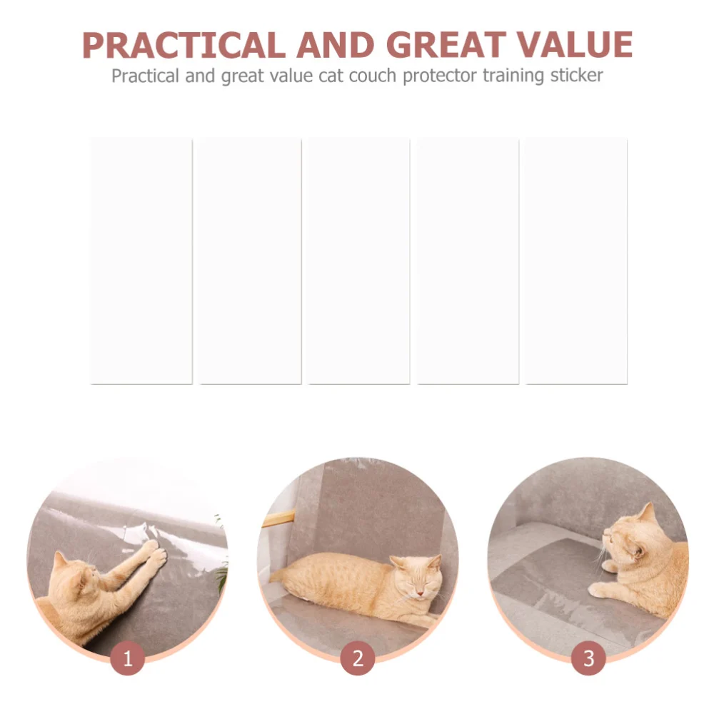 5Pcs Cat Scratch Couch Patch Anti-scratch Furniture Protectors Cat Scratching Patches