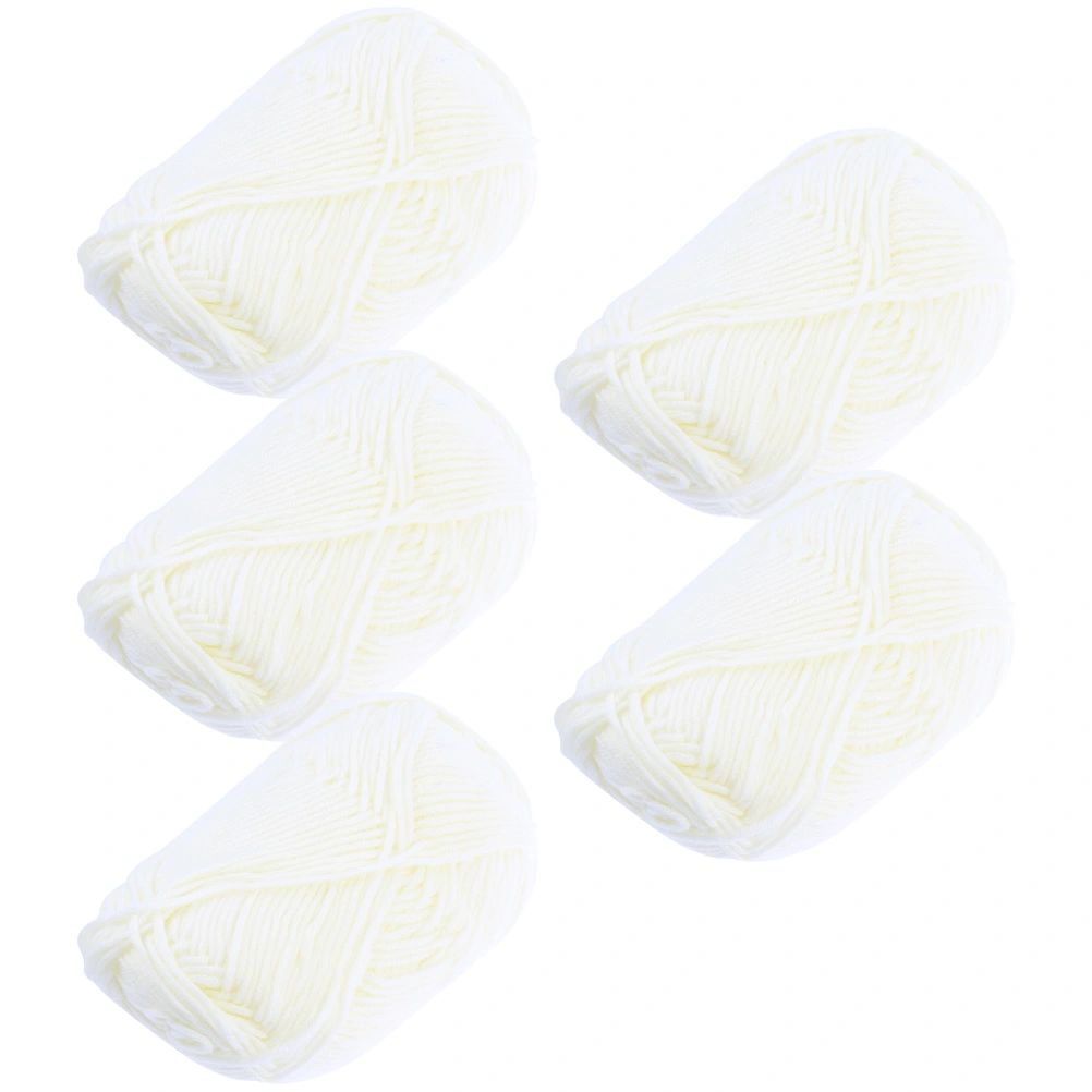 5 Rolls of Knitting Yarn Scarf Knitting Yarns Handcrafts Craft Yarns Crochet Yarns