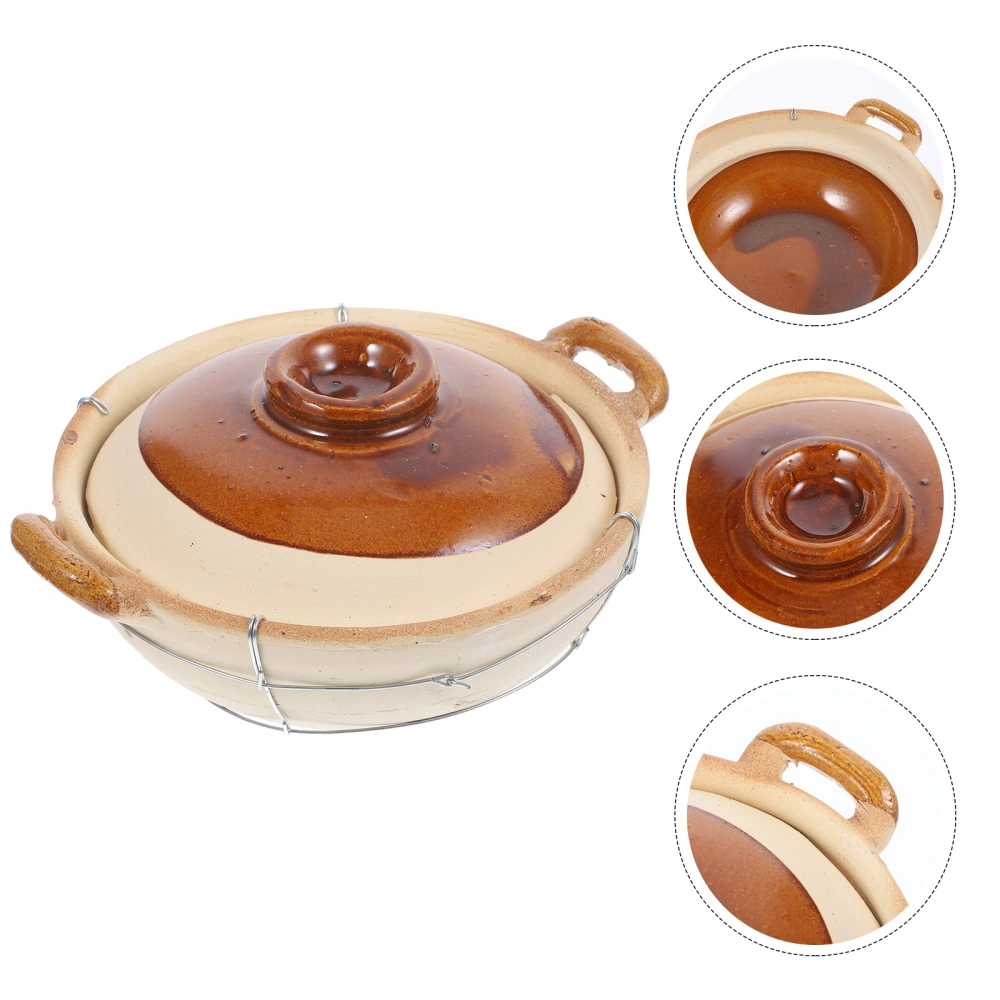 Multi-functional Stew Pot Home Restaurants Casserole Cookware Kitchen Cooking Pot (800ml)