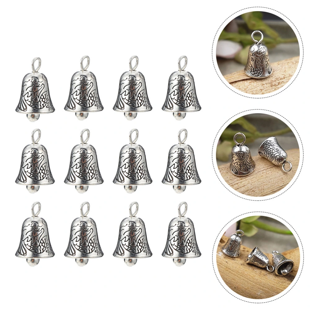 50Pcs Jewelry Making Small Bells DIY Alloy Bells Antique Wind Chime Bells Charms