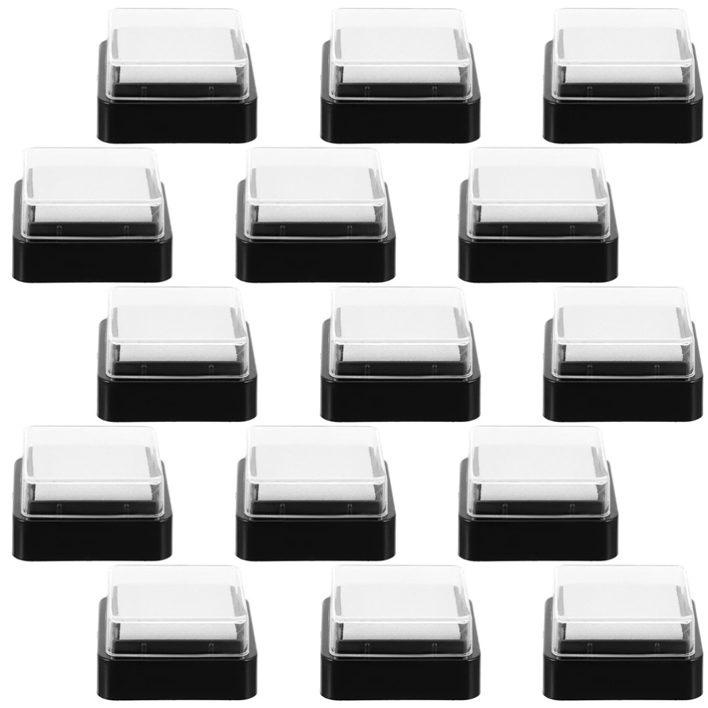 20pcs Blank Ink Stamp Pad DIY Ink Pads Square Ink Pads Scrapbook Stamp Pad