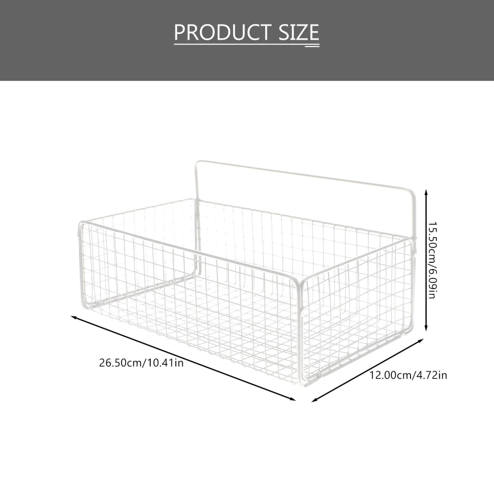 Grid Storage Basket for Cabinet Cabinet Door Organizer Over the Door Basket Kitchen Accessory