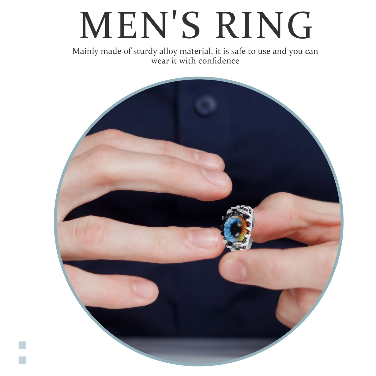 Eyeball Ring Vintage Punk Ring Eyeball Ring Cool Rings Men Aesthetic Ring