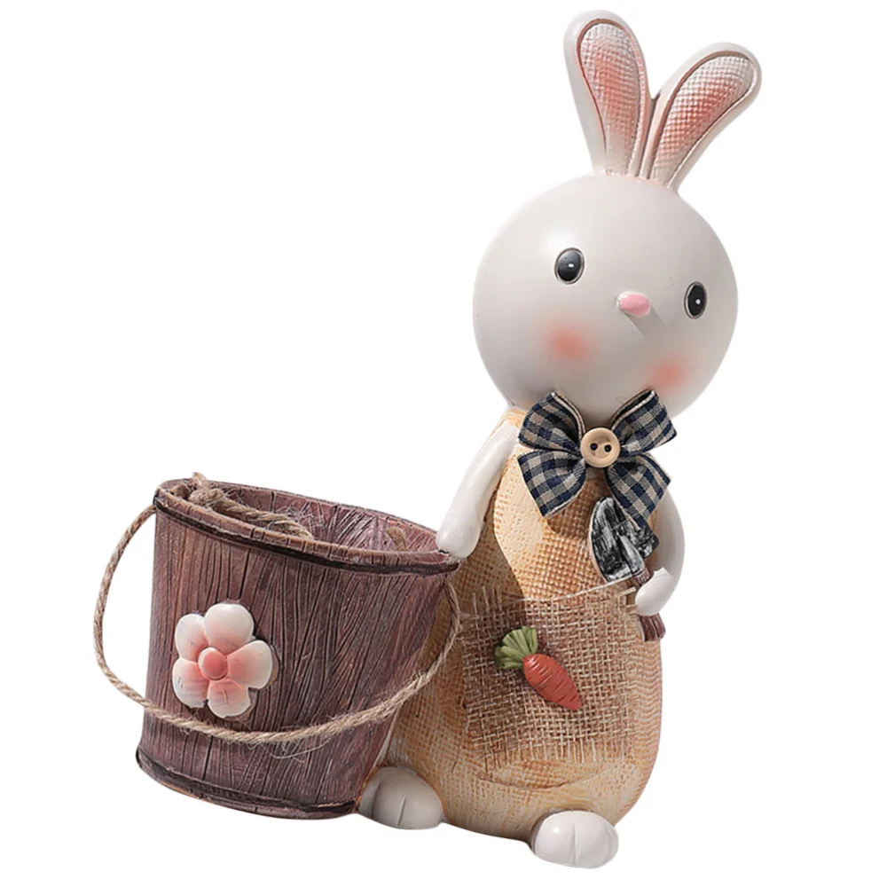 Bunny Pen Container Lovely Pencil Holder Pen Holder Desktop Ornament  Desk Organizer