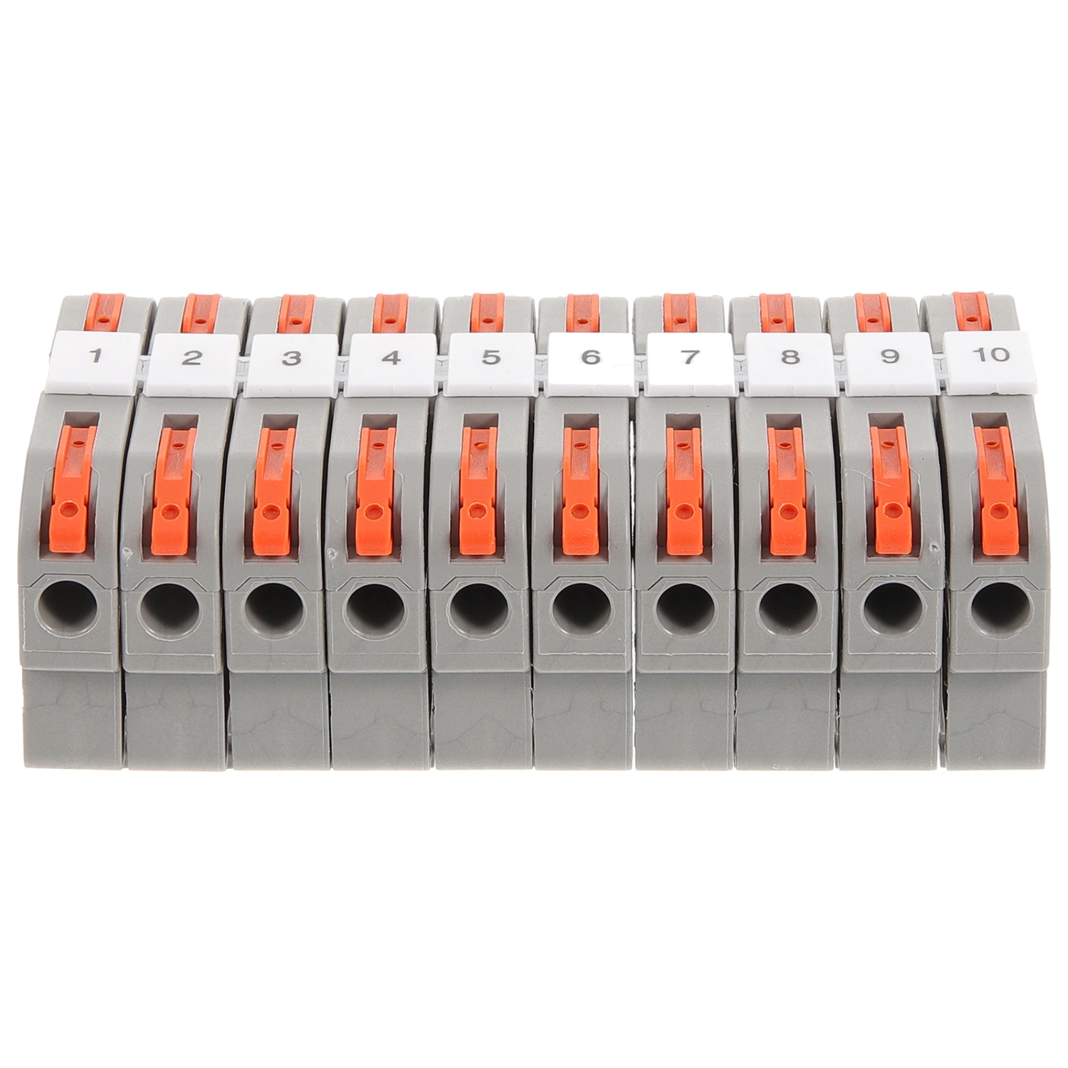 10 Sets Din Rail Terminal Block Connector Block Electrical Screw Terminal Block