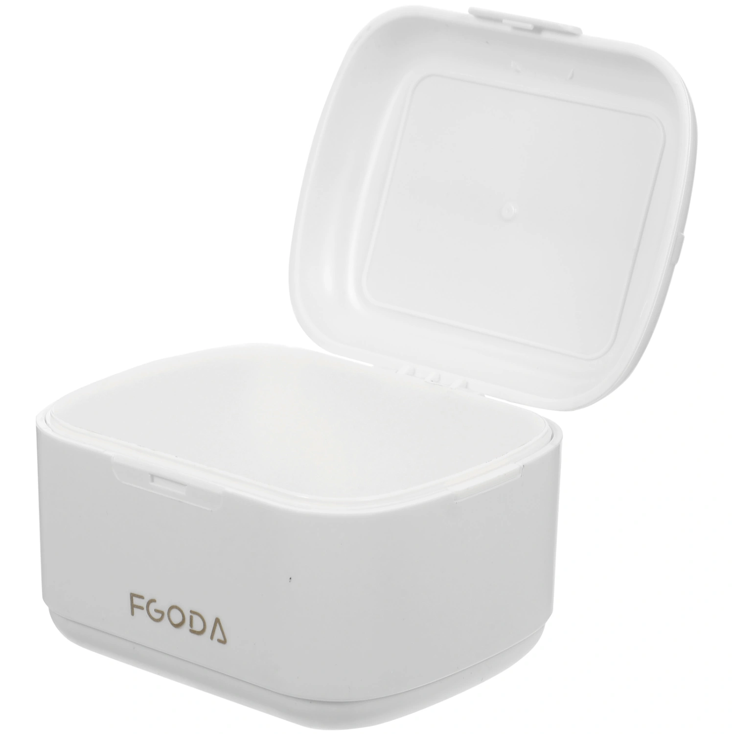 Denture Bath Case Orthodontic Retainer Box Denture Cleaning Box Portable Brace Retainer Case