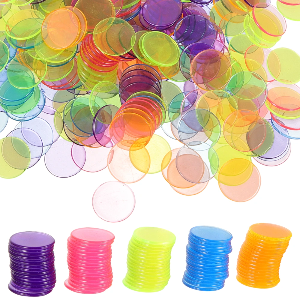 300pcs Bingo Counting Chips Game Counting Chips Gaming Counting Discs Party Props