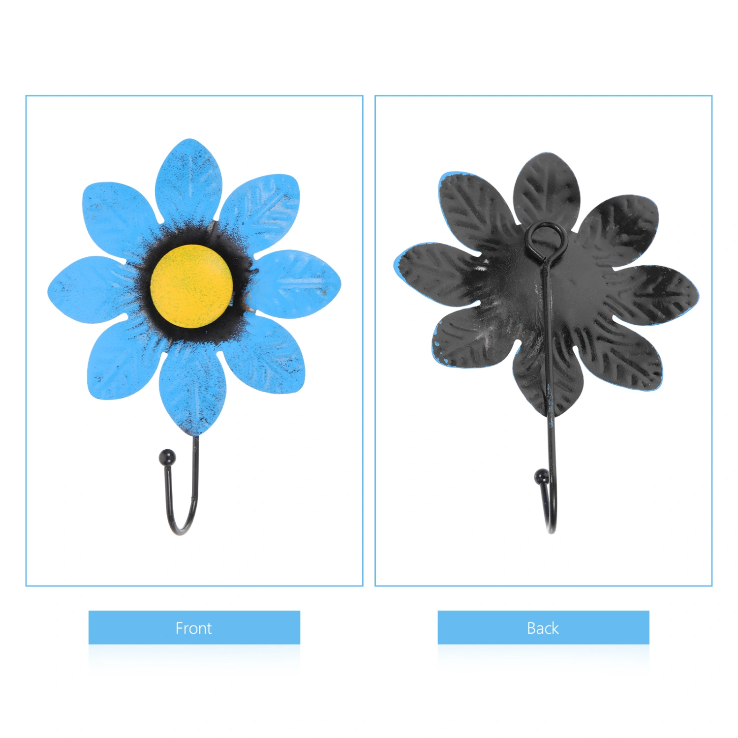 Wall Hook Flower Shape Iron Hat Hanger Decorative Wall Coat Hanger Hook
