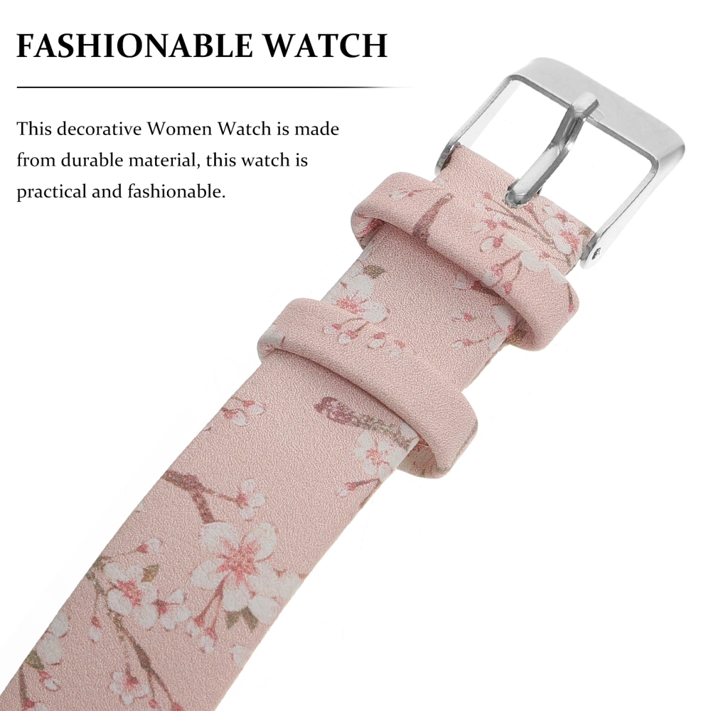 Floral Women Watch Fashionable Female Wrist Watch Elegant Quartz Watch for Girl