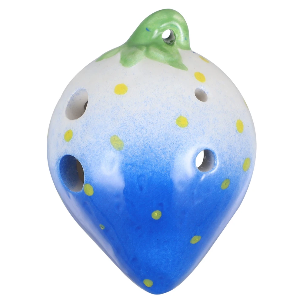 Strawberry Ocarina Ceramic Ocarina 6 Holes Ocarina Musical Instruments for Kids