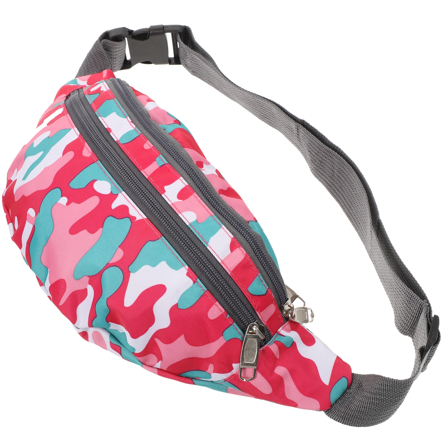 Multi-use Waist Fanny Pack PU Waist Bag Camouflage Pattern Travel Fanny Pack