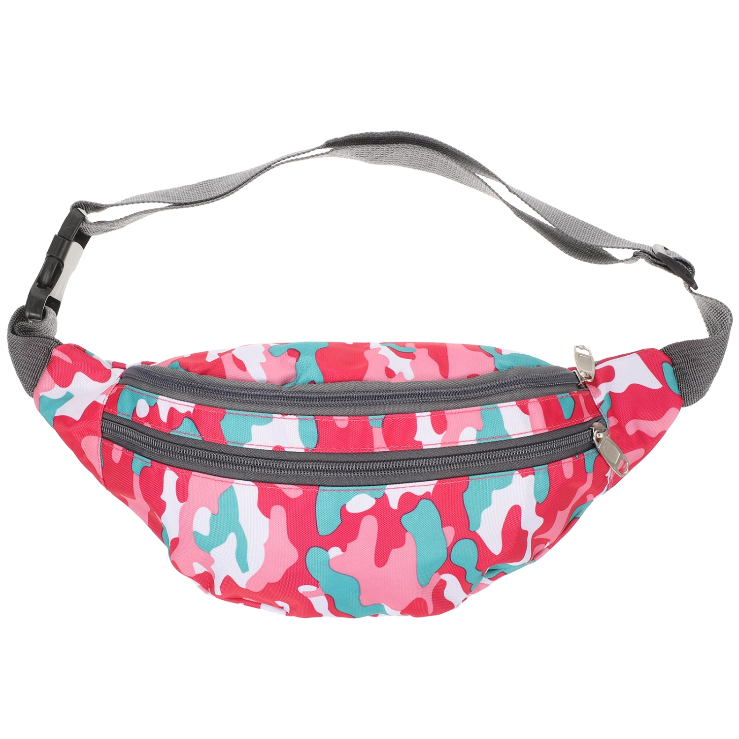 Multi-use Waist Fanny Pack PU Waist Bag Camouflage Pattern Travel Fanny Pack