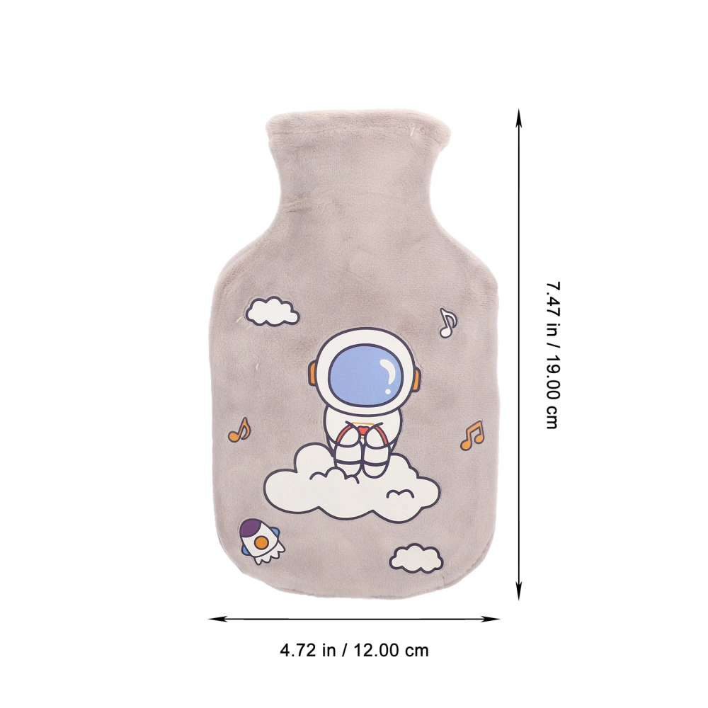 1 Set Cartoon Hot Water Bag Plush Cover Hot Water Bag Detachable Adorable Hot Water Bag