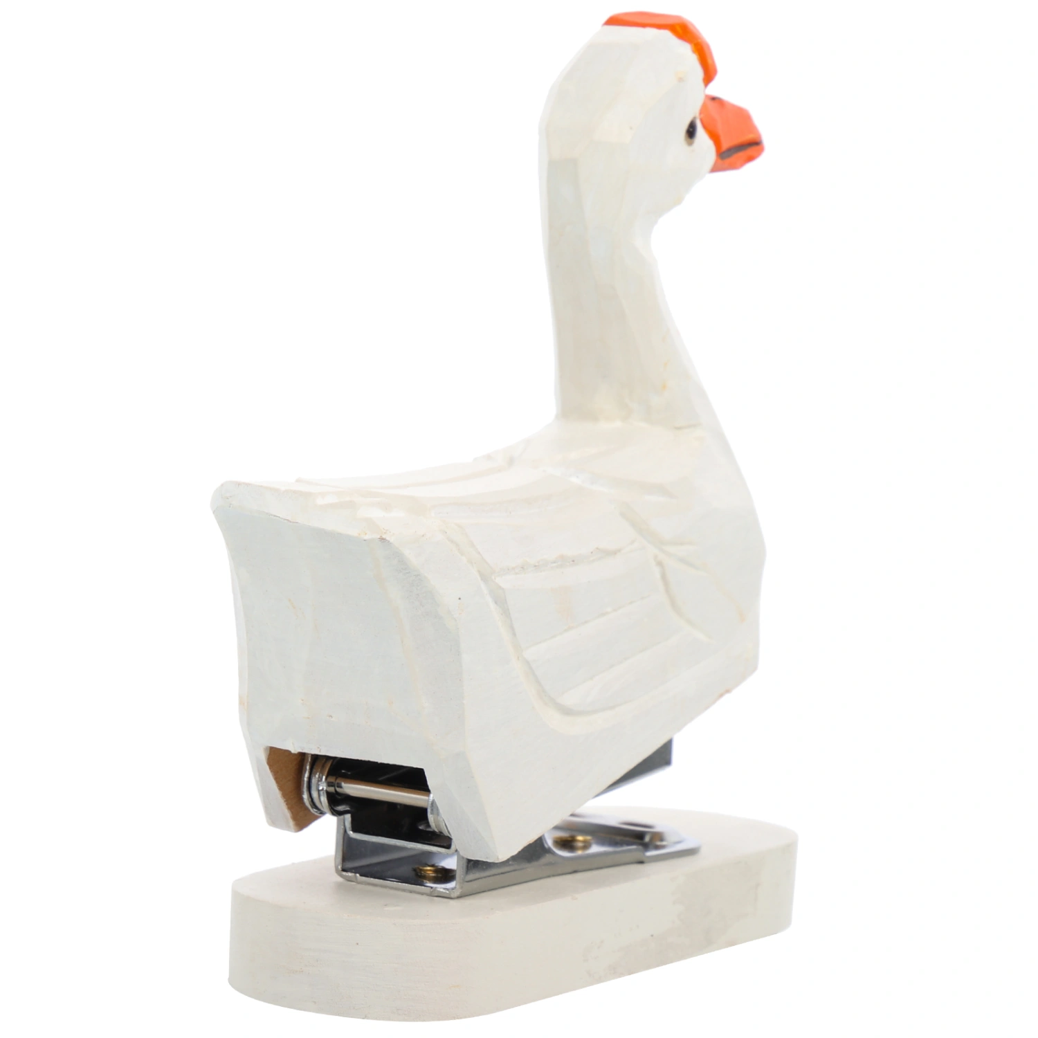 Wooden Stapler Cartoon Stapler Portable Stapler Student Stationery Animal Ornament
