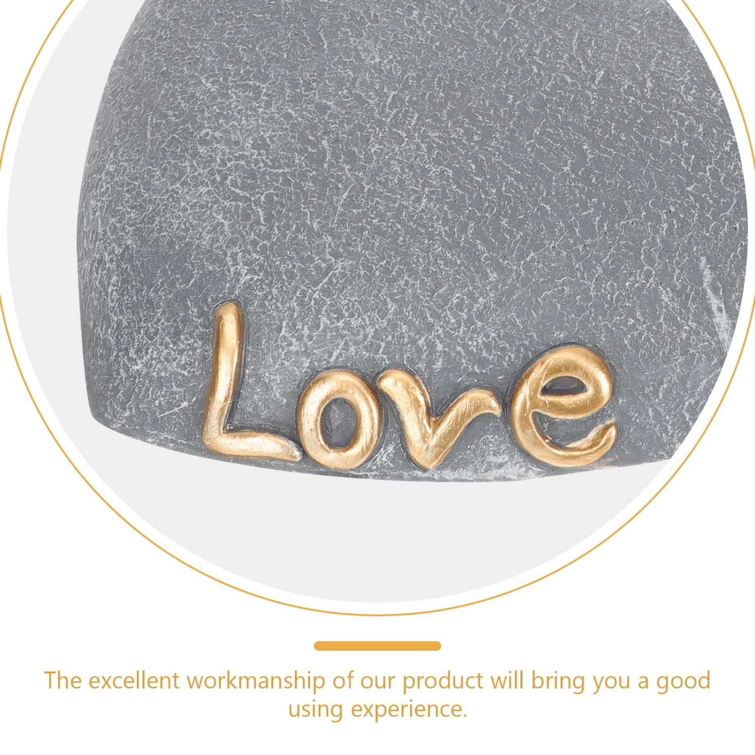 Heart Shape Garden Pet Tombstone Resin Puppy Grave Marker Cat Kitten Memorial Headstone