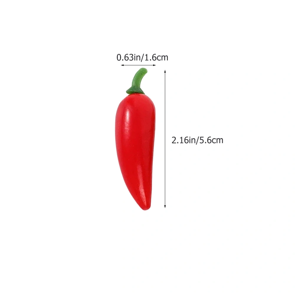 40Pcs Simulated Pepper Decor Artificial Pepper Model Chic Chili Pepper Photo Props