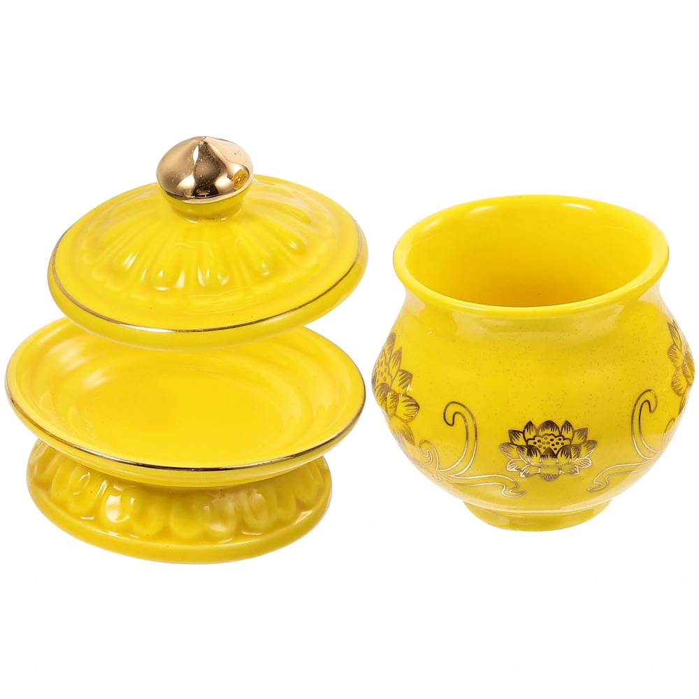 Water Offering Cup Temple Ceramic Cup Buddhist Supplies Buddhist Water Cup