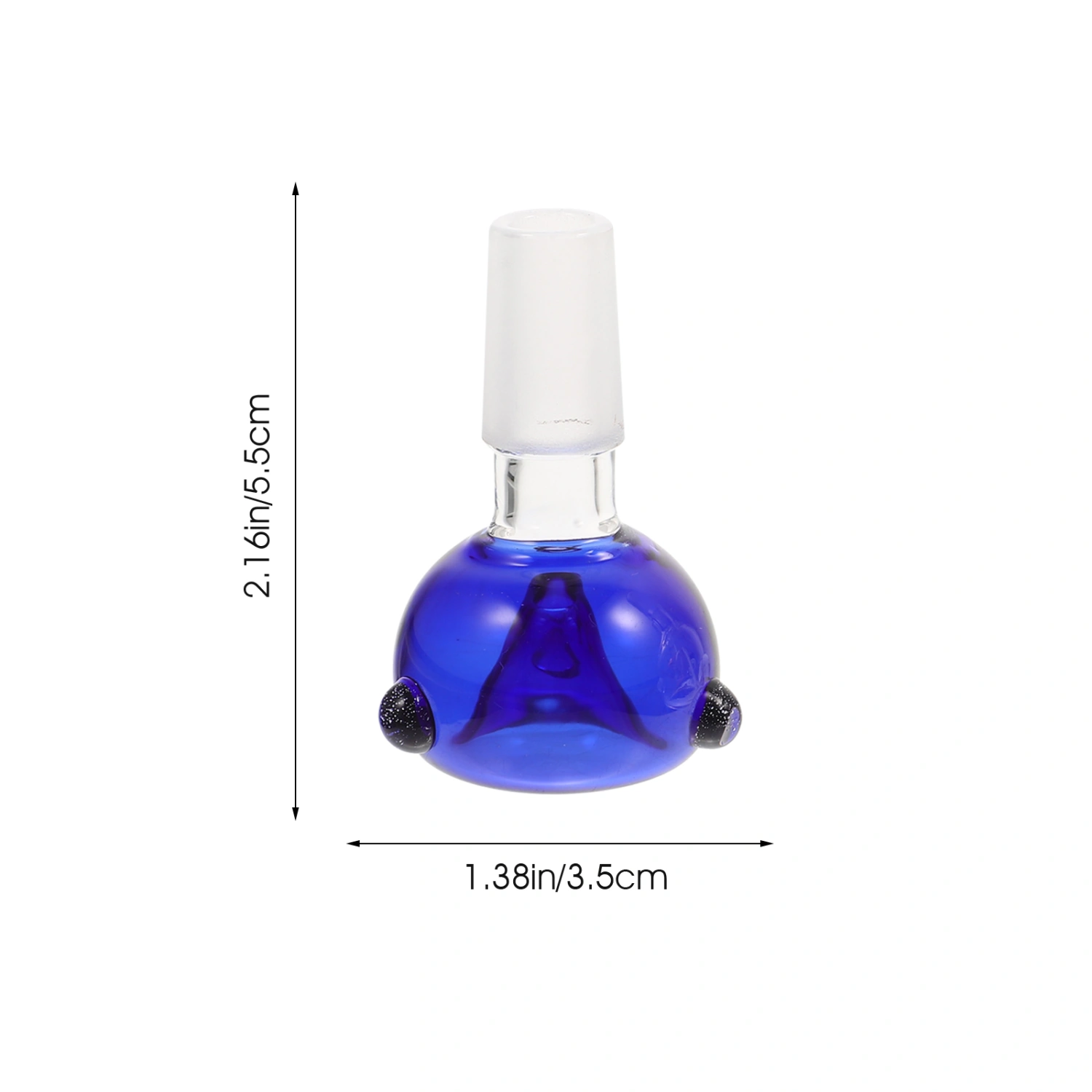 5pcs Glass Tobacco Mouth Tip Decorative Glass Crafts Practical Smoking Mouth Tip (Random Color)