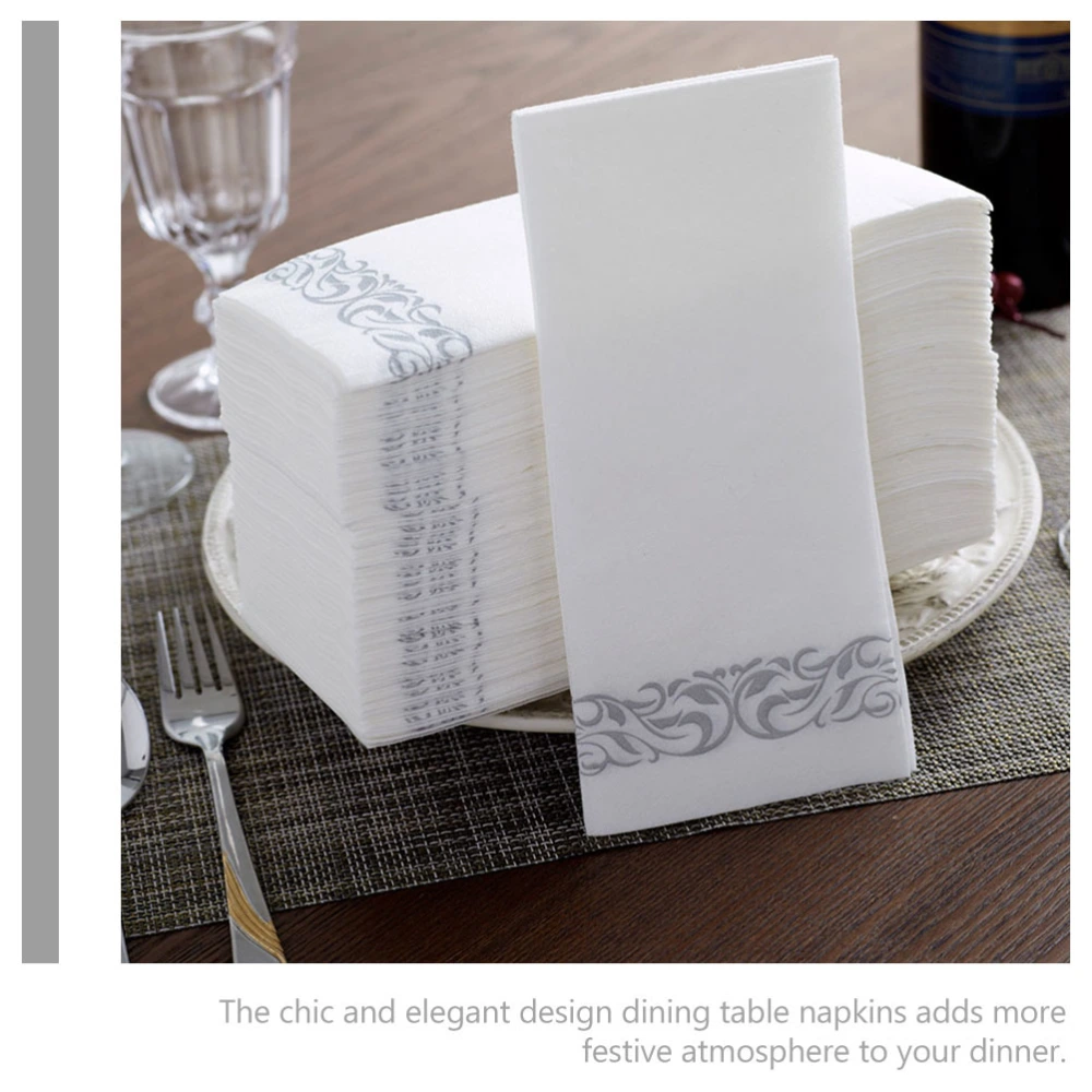 25Pcs Disposable Napkins Tissues Hotel Napkins Foldable Napkin Party Napkins Banquet Napkins