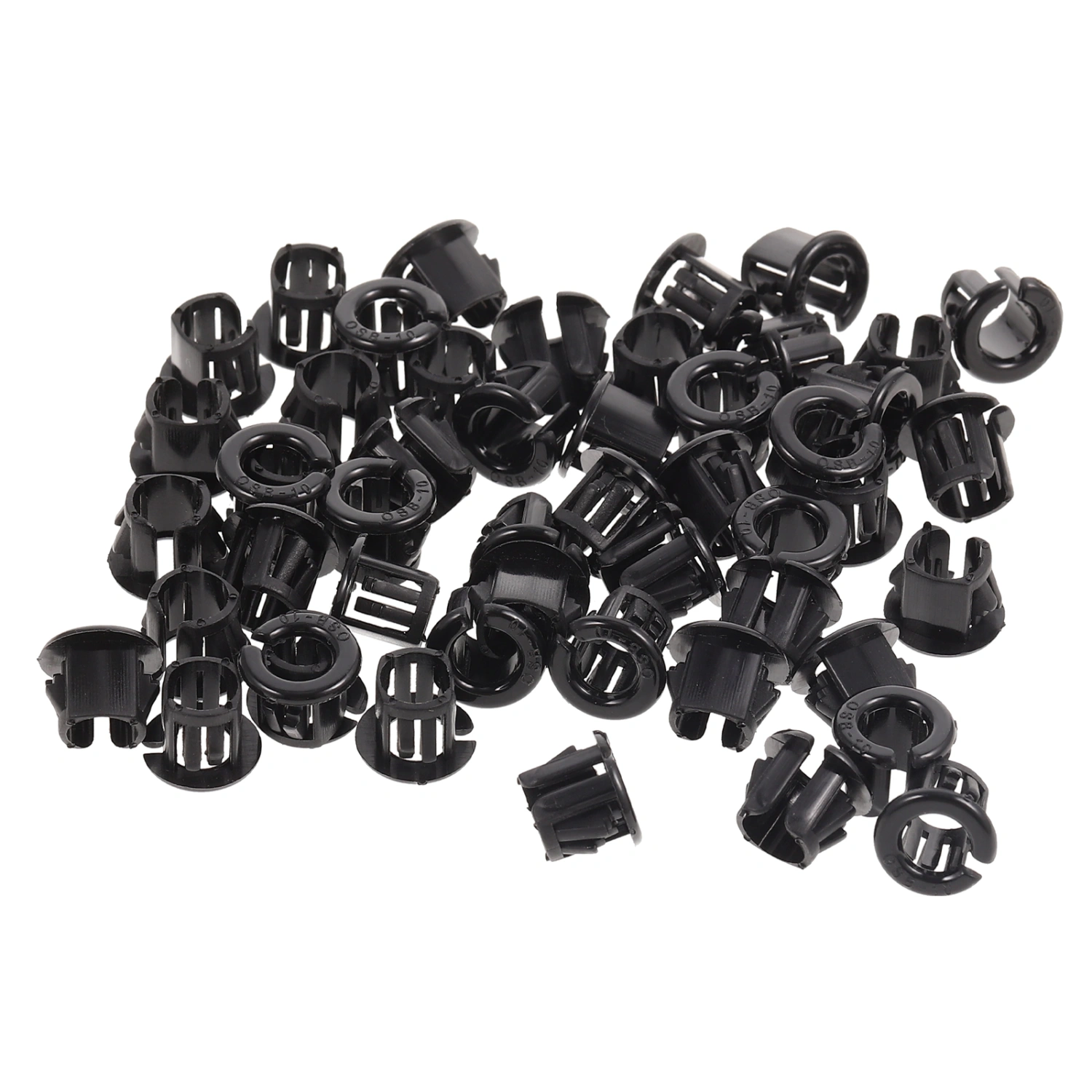 50pcs Snap Bushing Round Snap Panel Locking Hole Plug Snap In Cable Protector