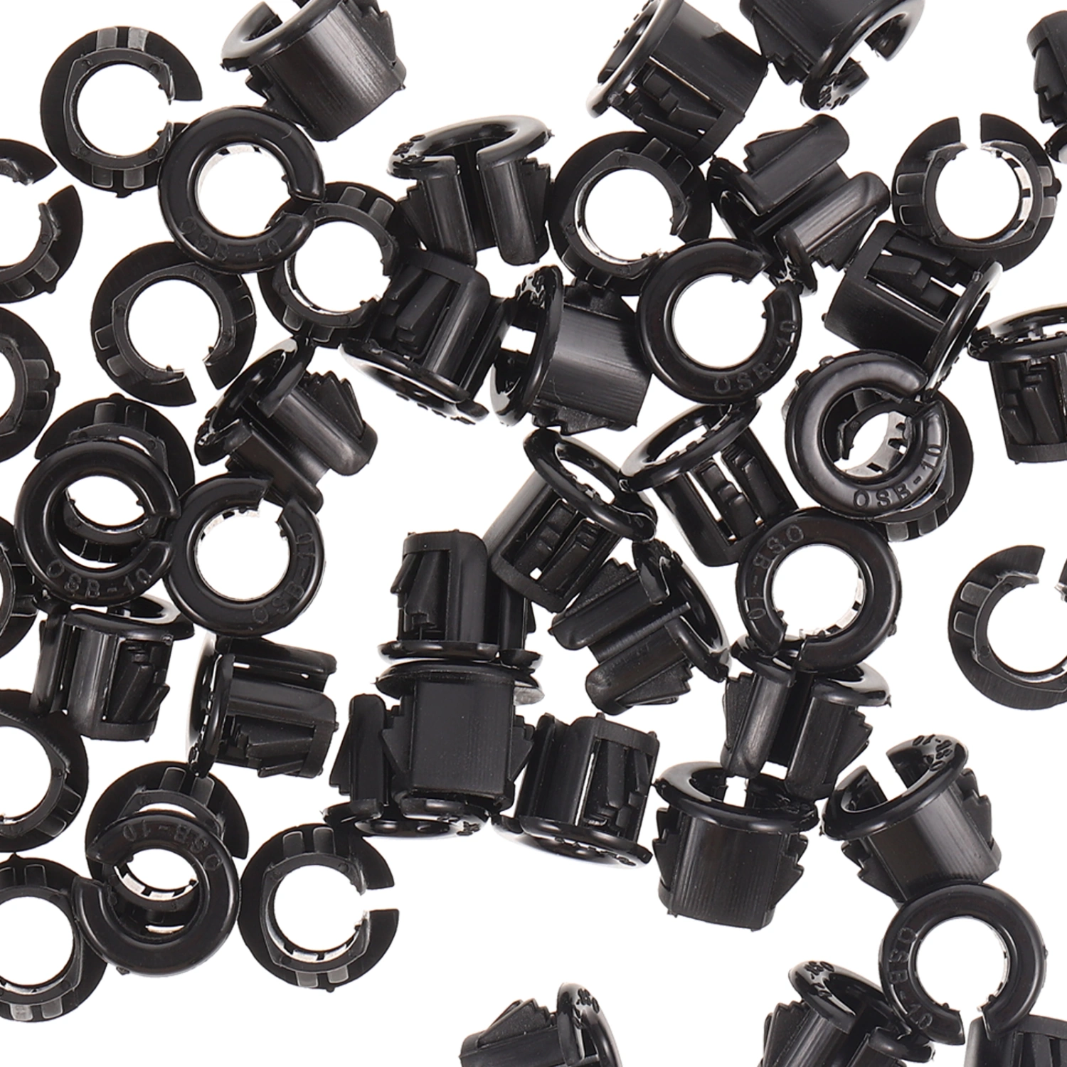 50pcs Snap Bushing Round Snap Panel Locking Hole Plug Snap In Cable Protector