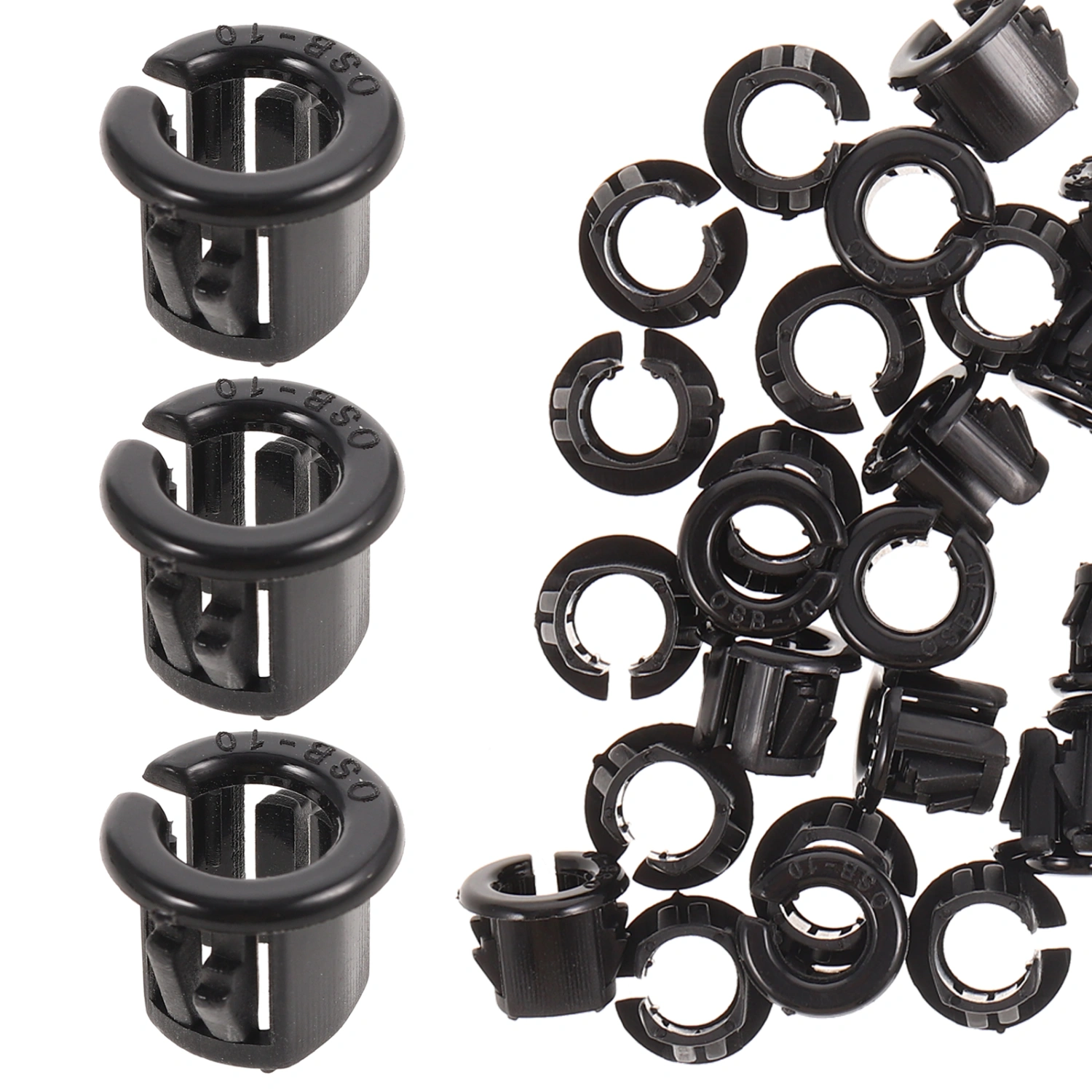 50pcs Snap Bushing Round Snap Panel Locking Hole Plug Snap In Cable Protector