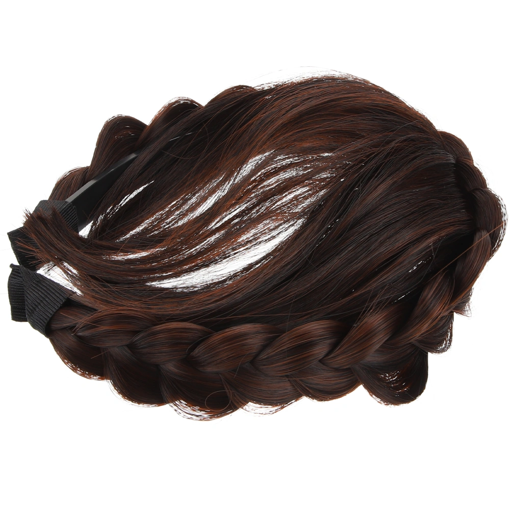 Front Hair Bang Headband Wig Headband Braided Wig Hair Accessory for Women Girls