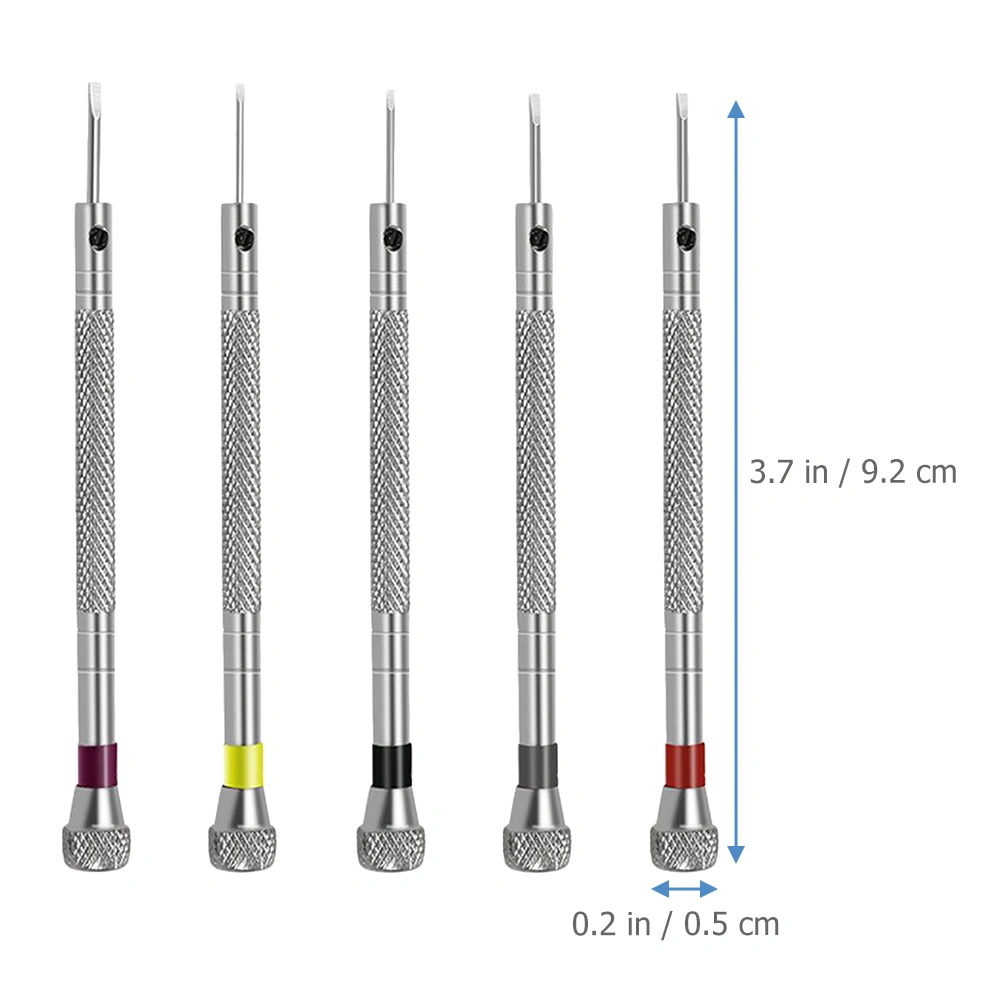 5pcs Precise Screwdrivers Watch Repair Tools Jewelry Screwdrivers Tools for Watchmaker