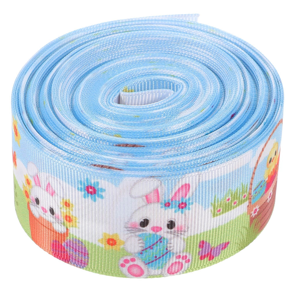 1 Roll of Multi-functional DIY Ribbon Decor Easter Party Decorative Ribbon Craft Polyester Ribbon