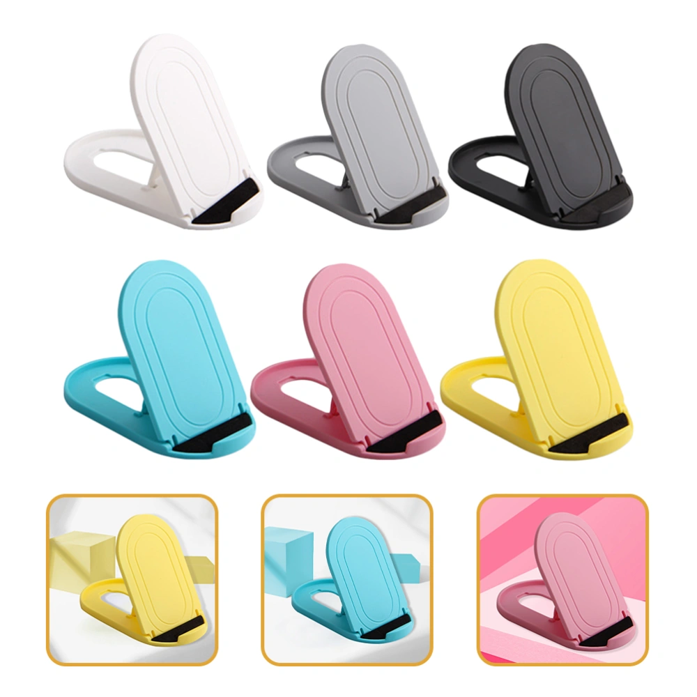 6Pcs Foldable Cell Phone Stand Home Office Desk Cellphone Tablet Holder Desktop Phone Holder Stand