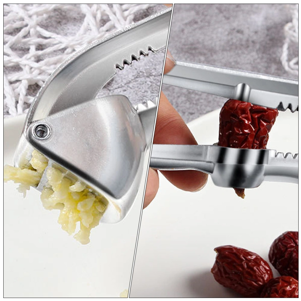 Ergonomic Garlic Presser Aluminum Alloy Small Garlic Pressing Tool Kitchen Garlic Maker