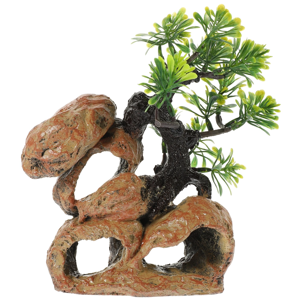 Artificial Plant Simulate Tank Decoration Fake Tree Decor Habitat Decoration Reptile Plant