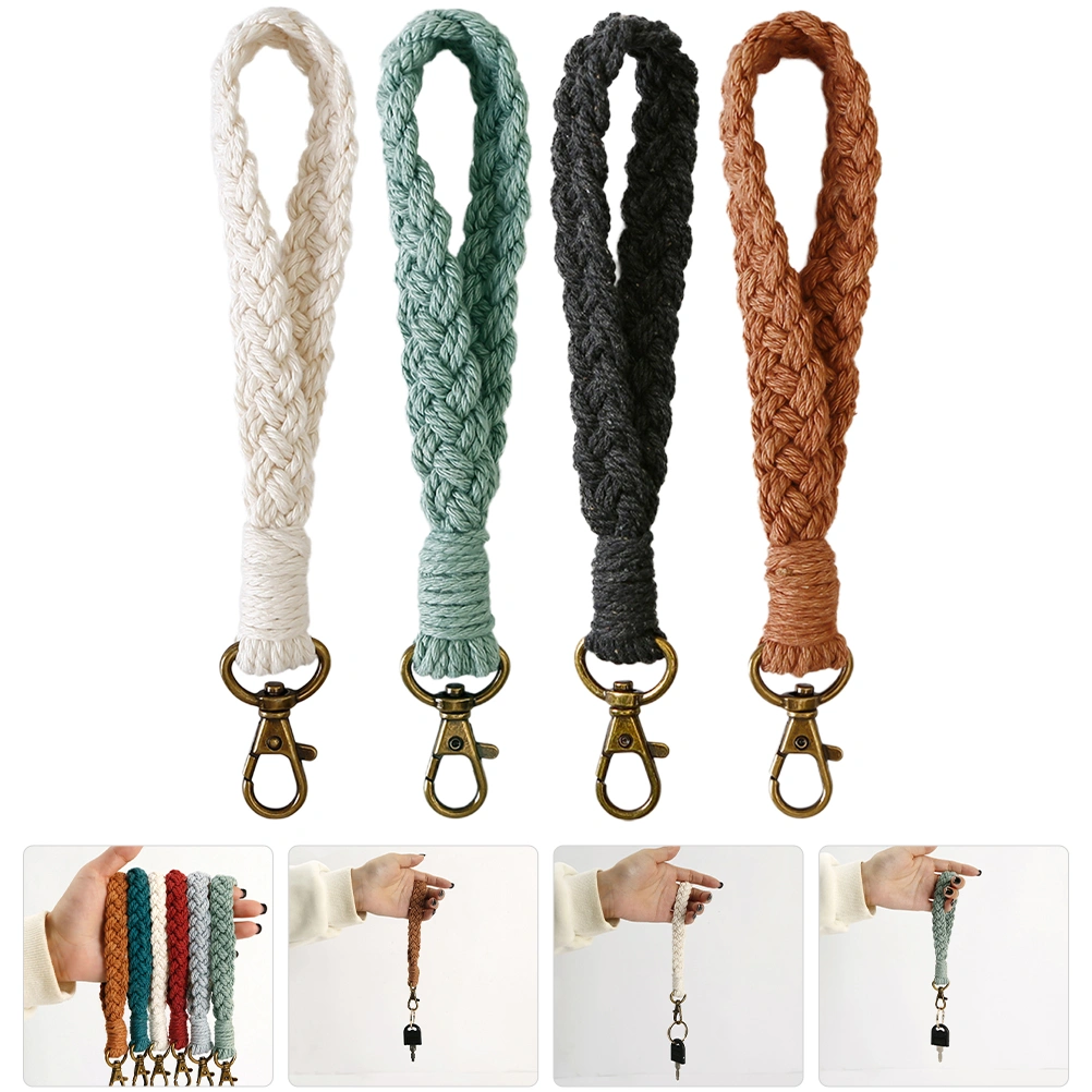 4pcs Wristlet Keychain Wrist Lanyard Keychain Lanyard Key Lanyard for Women