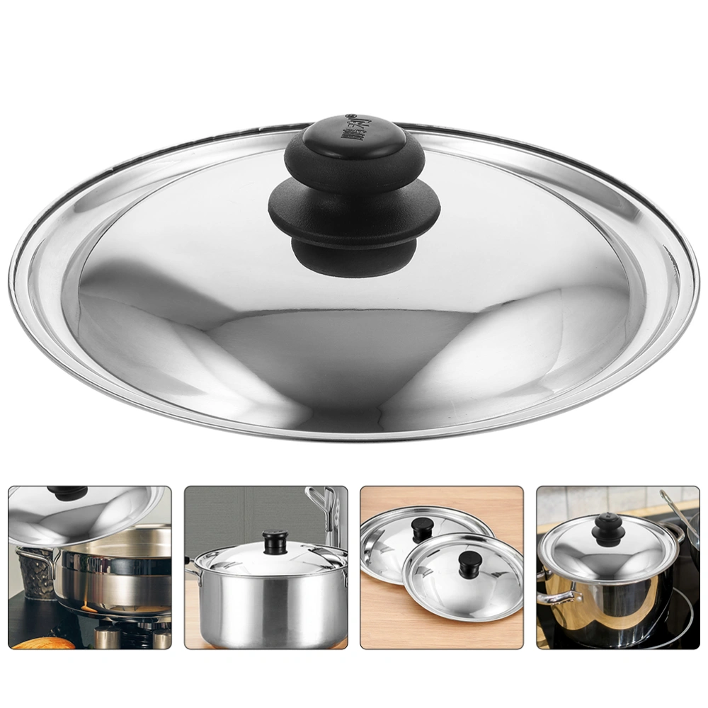 Stainless Steel Pan Lid Round Pot Lid Frying Pan Cover Pot Pan Lid for Kitchen