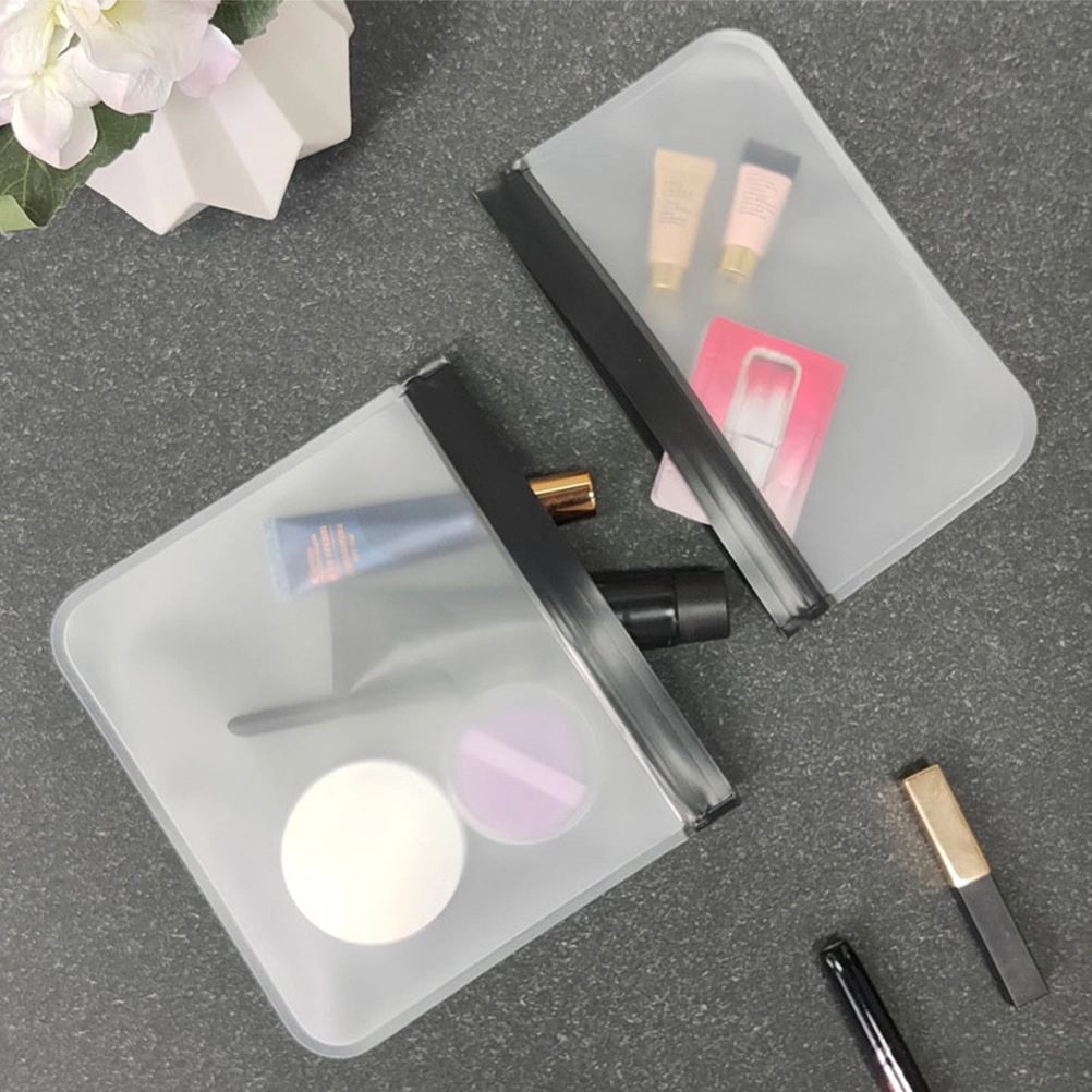 3Pcs Transparent Makeup Bags Travel Cosmetics Bags Portable Makeup Bags