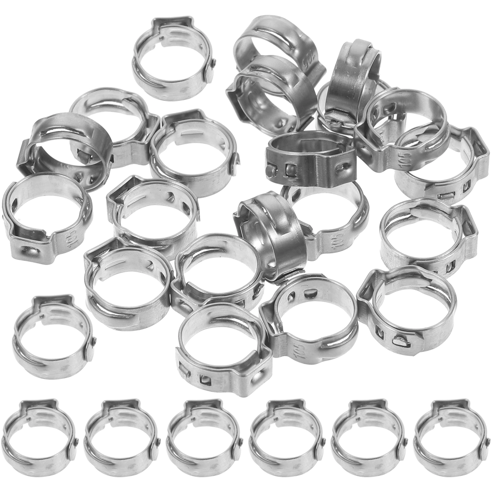 20pcs Tube Clamp Rings Tubing Pipe Fitting 304 Stainless Steel Cinch Clamp Rings