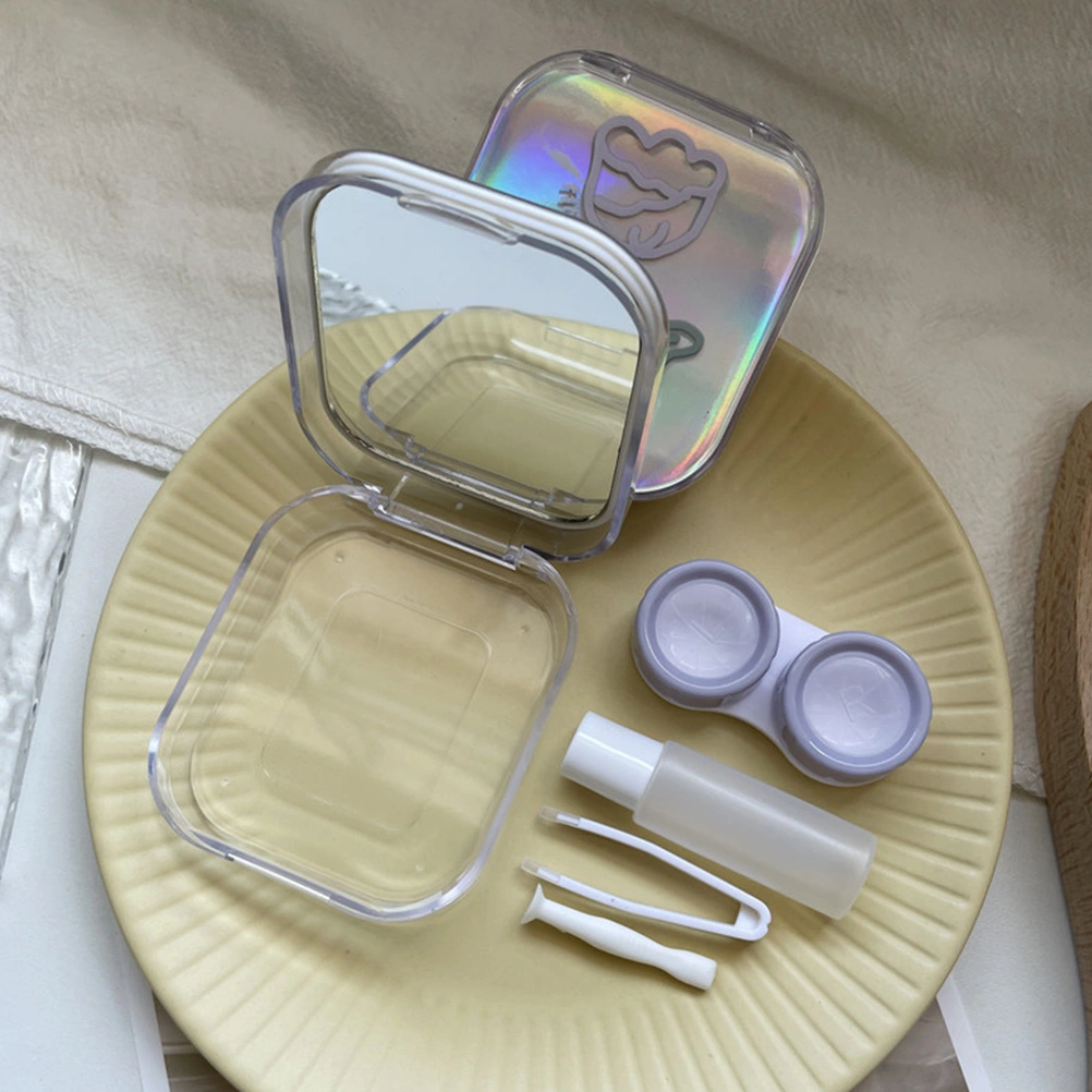 2Pcs Portable Contacts Cases Convenient Contacts Boxes Household Contacts Holders