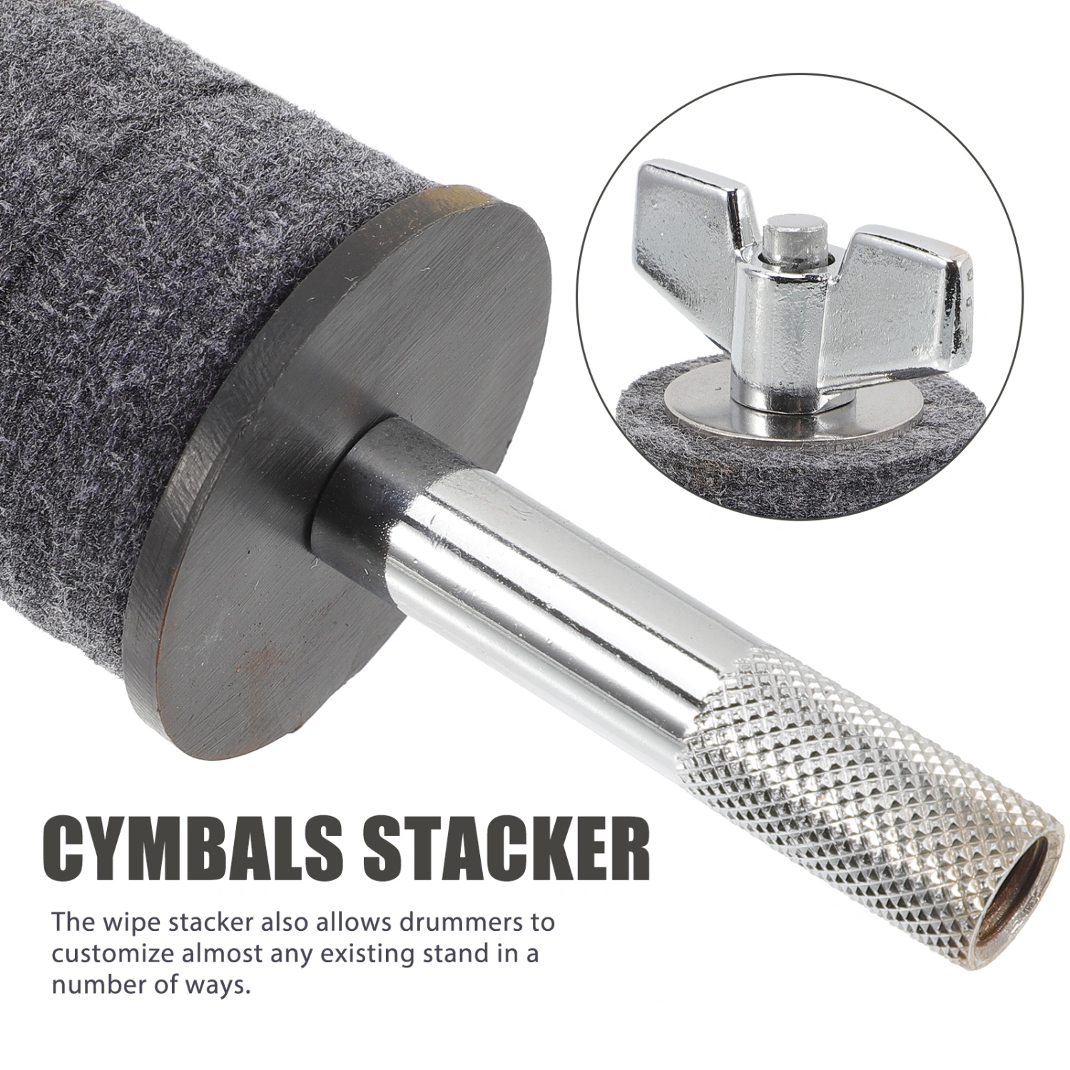 Durable Cymbals Stacker Cymbals Mount Rack Cymbal Stand Drum Cymbal Accessory