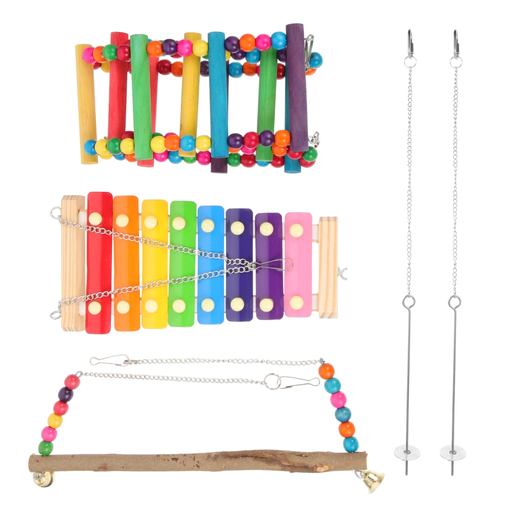 1 Set of Creative Chicken Toys Hanging Chicken Chew Toys Funny Swing Plaything Climbing Toys