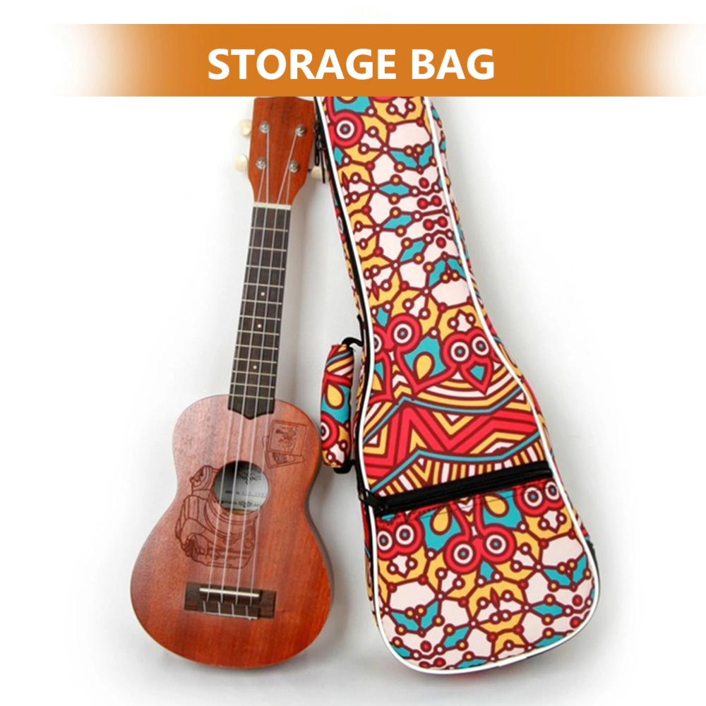 Ukulele Bag Colorful Ukulele Shoulder Bag with Adjustable Shoulder Strap