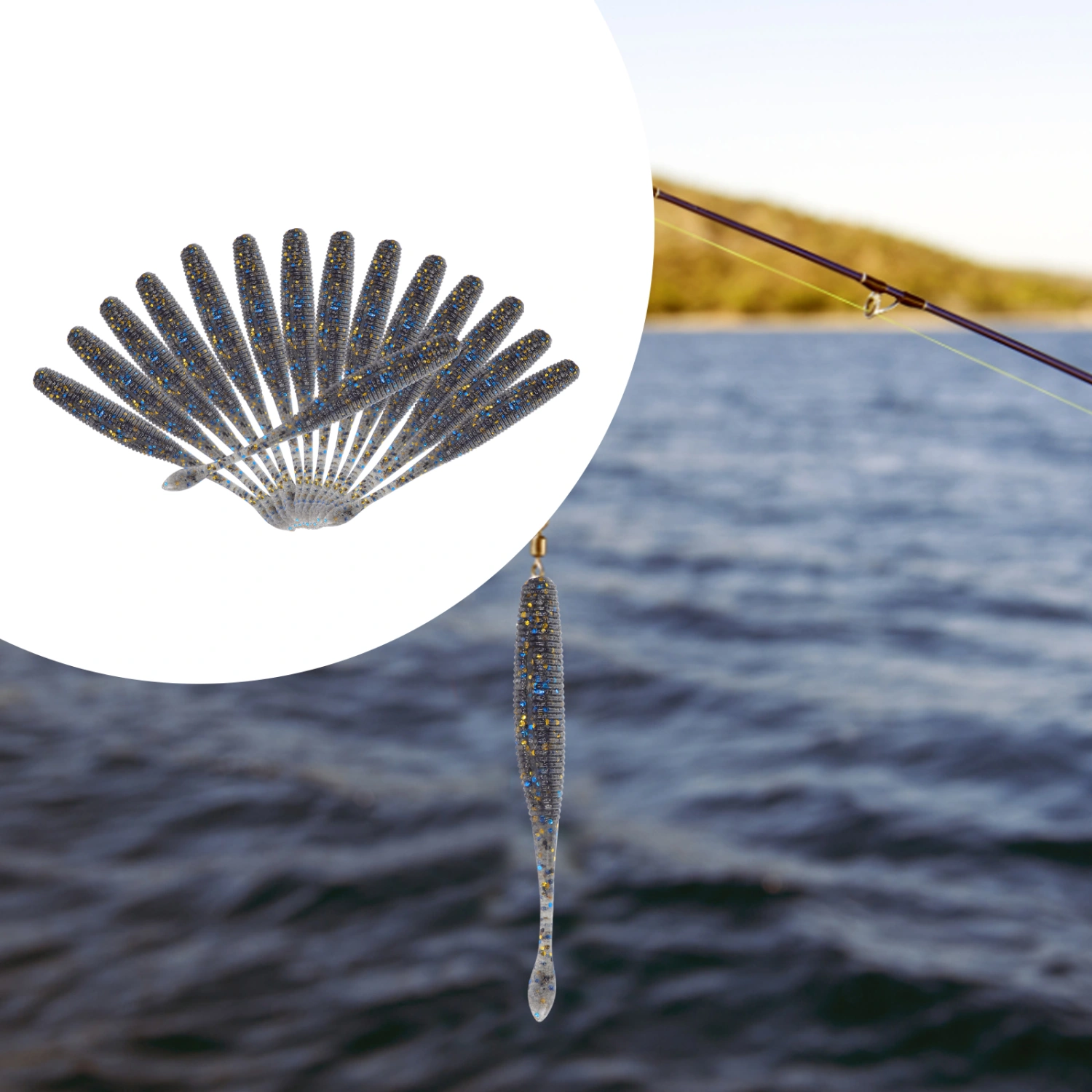 15Pcs Fake Fishing Lures Reusable Fishing Baits Fake Fishing Lures Artificial Fishing Lures