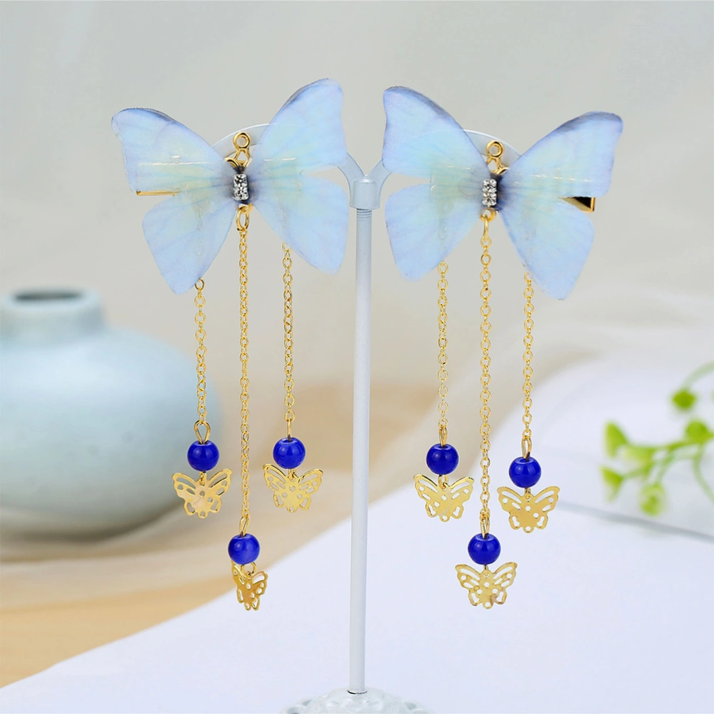 1 Pair Tassel Butterflies Hairpins Elegant Hairpin Children Antique Hair Accessories