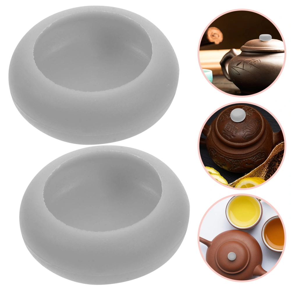 2pcs Tea Pot Lid Handle Covers Anti-scald Lid Handle Covers Silicone Protectors for Teapot Lid Knob