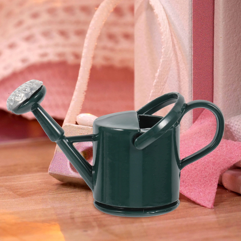 2pcs Miniature Watering Cans Kids Dollhouse Ornaments Doll House Fake Garden Tools