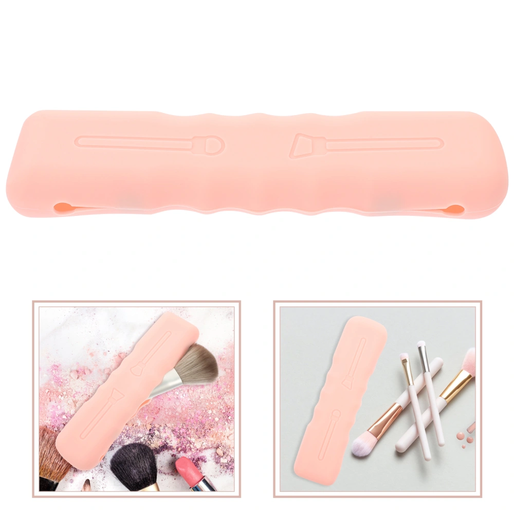 Makeup Brush Storage Bag Silicone Makeup Brush Pouch Cosmetic Brush Protector