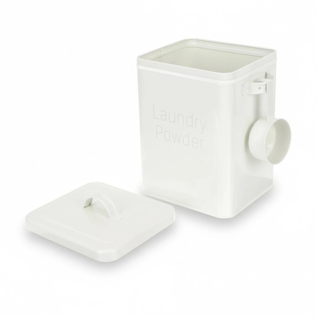 Laundry Detergent Box Laundry Soap Container Laundry Powder Storage Case with Scoop