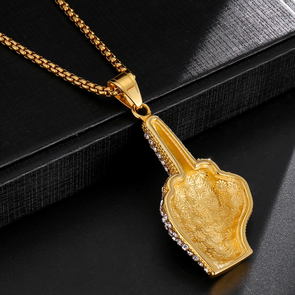 Men Necklace Middle Finger Necklace Hip-hop Neck Chain Male Personalized Neck Jewelry