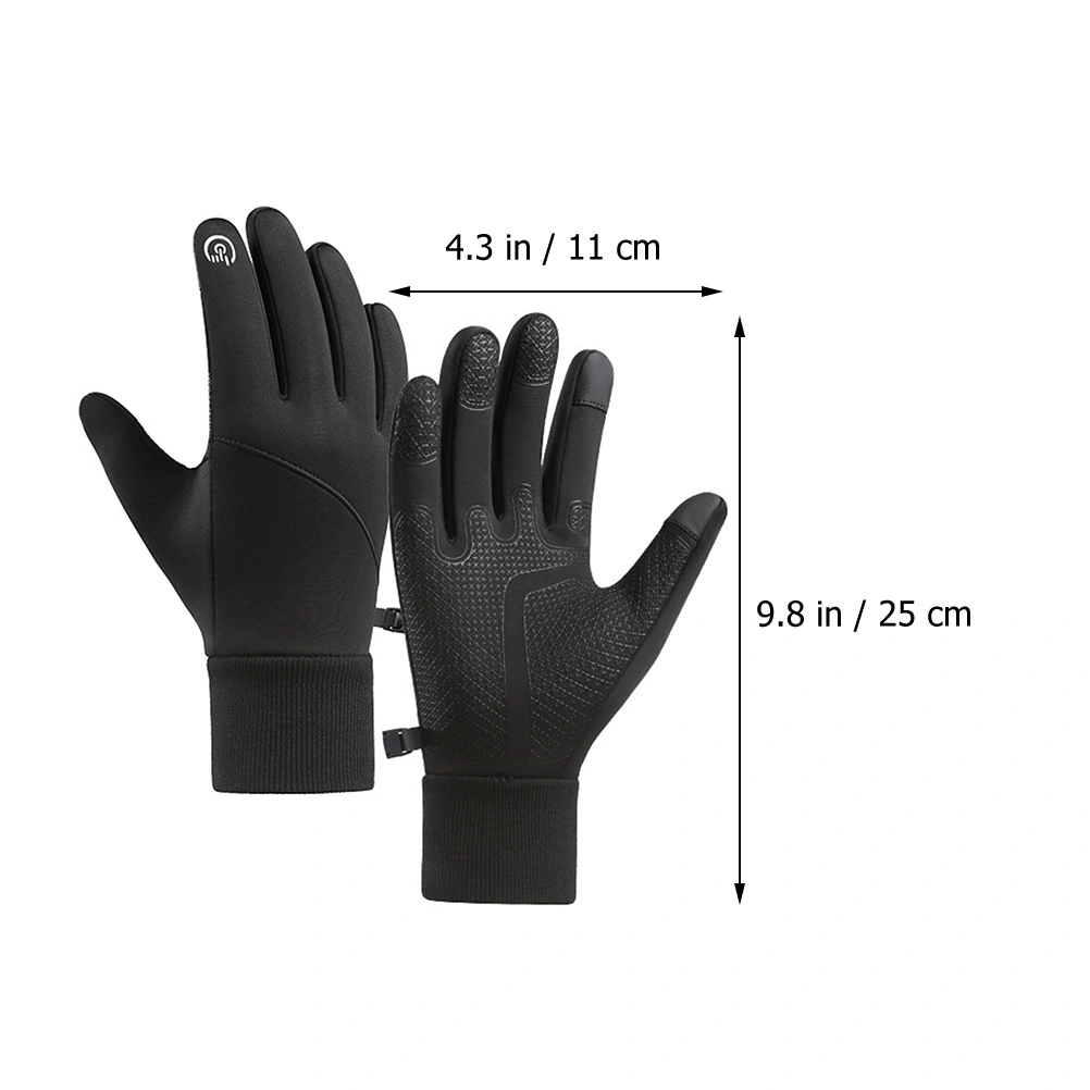 1 Pair of Bike Gloves Warming Fitness Gloves Nonslip Gloves Screen Touch Gloves Warm Sports Gloves