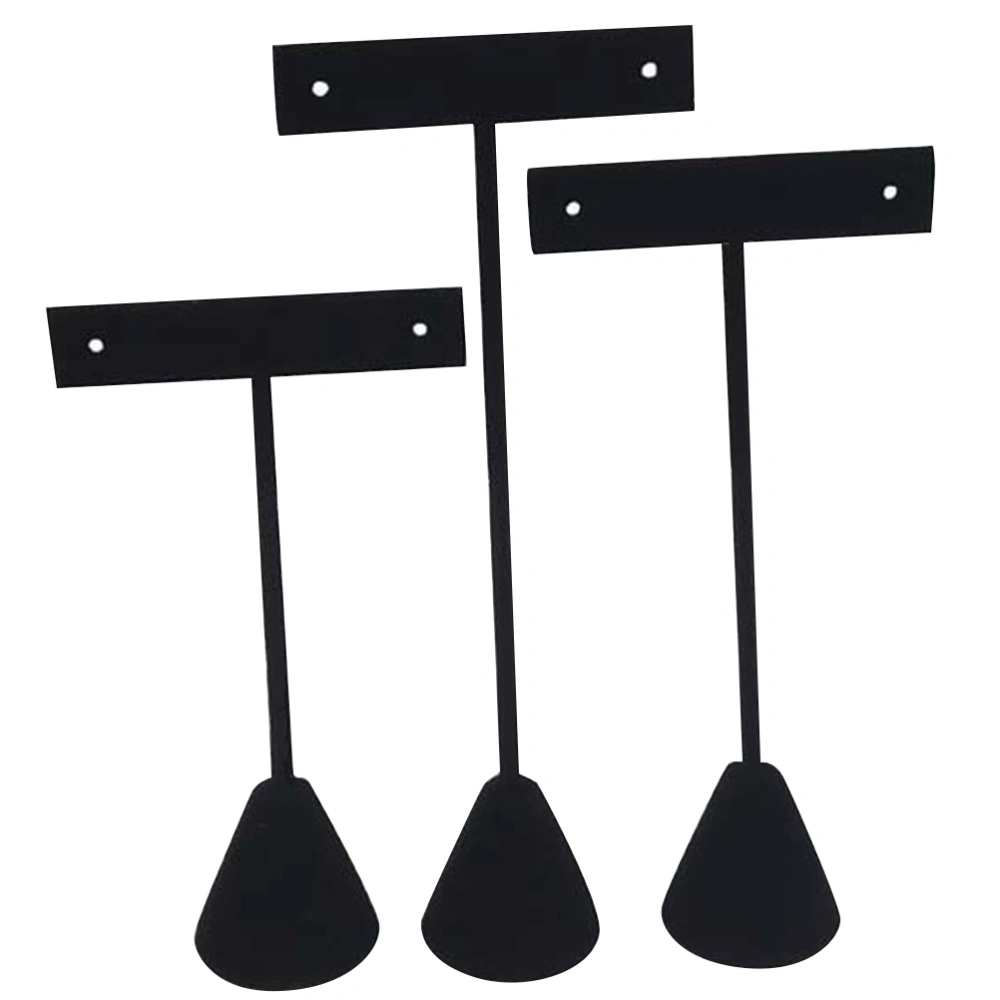 3pcs T Shape Earring Rack Jewelry Display Stand Shop Earring Display Rack