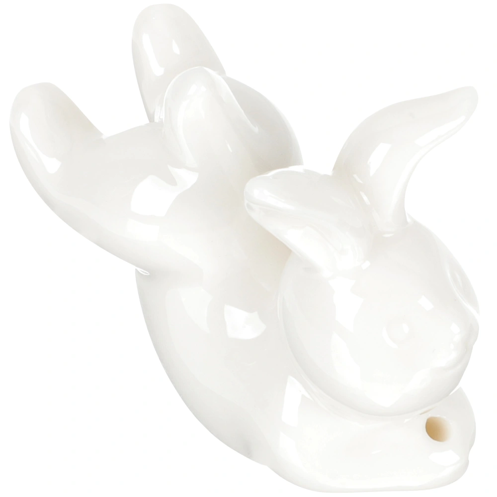 Ceramic Incense Stick Holder Incense Burner Multi-functional Easter Rabbit Statue Decoration